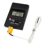 uxcell　デジタル温度計　Kタイプ熱電対　TM-902C　ブラック