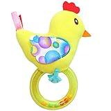 Happy Cherry　赤ちゃん　ベビー　ガラガラ玩具　知育玩具　教育玩具　可愛い　面白い　動物 鶏　イエロー