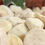 玉砂利 ナチュラルマーブライト イエロー 30mm 20kg(12.5L)×10袋セット 【200kg】