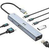 Selore USB C ハブ7 in 1 ドッキングステーション【USB C 10Gbps超高速転送】 4K HDMI映像出力 3.1*3 100W快速充電 1000Mbpsインサーネット接続 USB2.0 MacBook Pro/Air iPad Pro Dell XPS HP Lenovo などのデバイスに対応