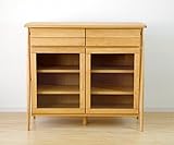 サイドボード キャビネット リビングボード 幅100cm カラー：ナチュラル