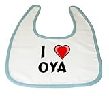 Baby Bib with I Love Oya by Shopzeus