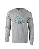 NCAAラウンド100 %防縮加工長袖Tシャツ M グレイ