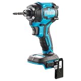 YOIbuy PRO インパクトドライバー 充電式 4眼LED トルク230Nm 楽モードあり 4段変速 マキタ 18V 互換 本体のみ （充電池・充電器別売） 国内1年間メーカー保証 YID-PR-11（青）