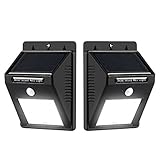 【2個セット】ledライト LEDソーラーライト 人感センサー　夜間自動点灯 防水IP65 太陽発電 昼白色 10LED搭載 ガーデン 自電車置き場 軒先 壁掛け 庭先 玄関周り