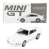 MINI GT 1/64 ポルシェ 911 カレラ RS 2.7 グランプリホワイト/ブルーリバリー (左ハンドル) 完成品