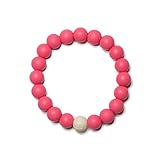 Mama & Little - Linda Silicone Teething Bracelet - Bubblegum by Mama & Little