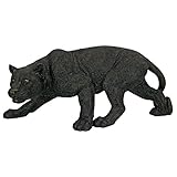 お庭のイメージが変わる★シャドウプレデターブラックパンサー　庭の彫像　Design Toscano社　ブラック【並行輸入】