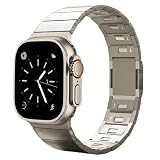 [BELTIES] 最新対応 アップルウォッチバンド AppleWatch用 42mm（Series 1 / 2 / 3） 44mm 45mm 46mm（Series 10/11） 49mm マグネット ステンレス SE SE2 SE3 ウルトラ ウルトラ2 ウルトラ3 Ultra 工具不要 ベルティーズ メタルバンド ベルト 磁石 アップルウォッチ11 シリーズ11 (チタンシルバー, 42mm(Series1/2/3)/44mm/45mm/46mm/49mm)