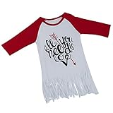 (プタス)Putars ベイビー服 子供服 上下セット 女の子 Tシャツ 七分袖 フリンジ模様 タッセル 可愛い オシャレ スポーツ 運動会 通園 旅行 記念日 プレゼント 2-6歳