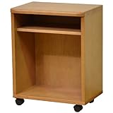 天然木 サイドワゴン 書類整理 ライトブラウン 幅46ｃｍ 高さ58cm SL-07LB