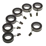 Levolor 54565826 Decorative Fluted Ring forロッドUp To 1インチ直径、つや消しブロンズ、7-pack
