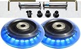 Luggage Lighted Wheel Set - Blue Color Lights -76mm Wheel Size [並行輸入品]