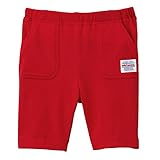 MIKIHOUSE(ミキハウス)前ポケット付き ７分丈パンツ 90cm,赤