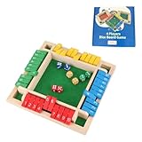 シャットザボックス 数字 ボードゲーム 2-4人プレイ 盛り上がる 木製 ジャックポット ゲーム 足し算 脳トレ 子供から大人まで 頭脳戦 知育玩具 テーブルマスゲーム ホームパーティー用 (虹箱装) [並行輸入品]