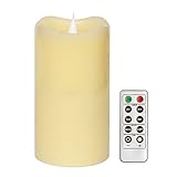 High QualityControl Moving Wick Led Candle With Timer,Pillar Top,3x5 Inches,By Simplux