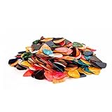 DEVENTORZ ギターピック （ セルロイド） 0.46mm ティアドロップ ギター 練習用 初心者から専門家まで適用 ギター とエレキギター とベース 収納ケース付き 30個 ランダムカラー