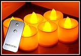 EastVita 1pcsグローキャンドル、ウェディングデコレーション、LEDキャンドル、リモートコントロールキャンドル、( Yellow Light )