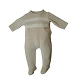 新生児Footie Clothesシーケンスベロア1 pc Footed Sleeperパジャマロンパースキャメル US サイズ: S カラー: ベージュ