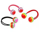 【爱莉セレクトショップ】ヘアゴム ヘアアクセサリー 10個 セットカラフルなボール 子供大人通用 髪飾り 髪ゴム キッズ ジュニア 子ども ガールズ 女の子 ヘアゴム (5色)