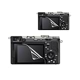カメラ液晶保護フィルム SONY α7CII/α7CR/α6700/α7IV用, 液晶プロテクター，アンチグレア PET（低反射・指紋防止） 保護フィルム,柔性ナノ全貼合技術、弧辺加工、気泡なし【 2枚 】セット (α7CII/α7CR/α6700/α7IV 用, 低反射PET 保護フィルム指紋防止)