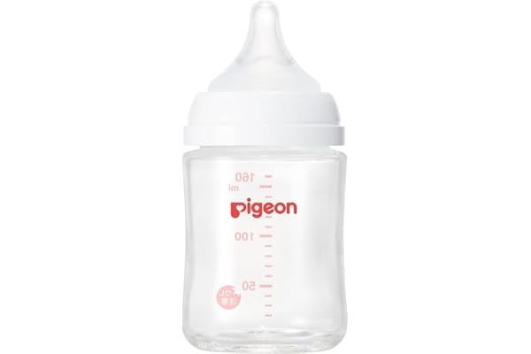 PIGEON ピジョン 母乳実感 哺乳びん 160ml 0ヵ月~ 早く冷める耐熱ガラス製 キズがつきにくく衛生的