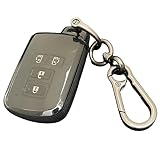 [YANMW] ノア 80系キーケースヴォクシー 80系キーカバー 適合トヨタシエンタ アルファード ヴェルファイア 30系スマートキーケースキーホルダー おしゃれ キーリング (ブラック)