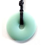 TrulyUnique Mom Donut Teething Pendant Necklace - Jade [並行輸入品]