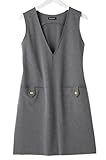 Angeliebe エンジェリーベ マタニティ ワンピース ストレッチ ニット ジャンパー ドレス 妊婦服 M ～ L 杢 グレー 20580 20580402