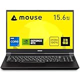 mouse 【3年保証】 ノートパソコン mouse K5 (Core i7-12700H RTX 2050 32GB メモリ 1TB SSD 15.6インチ フルHD Windows 11 Pro 動画編集 ビジネス テレワーク) K5I7G50BK3SJW1P104AZ