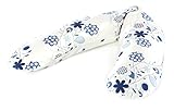 The Original Theraline Maternity & Nursing Pillow with Removable Zippered Cover, Blue Bouquet by The