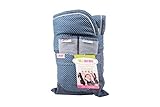 Minene Universal Pushchair Stroller Pram Buggy Liner Footmuff Cosytoes Car Seat Reversible(Blue Stri