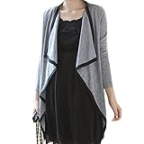 (マーシェル) Marshel マタニティ カーディガン おしゃれ マタニティー服 エアコン対策 かわいい 楽ちん お腹周りカバー カジュアル グレー フリーサイズ