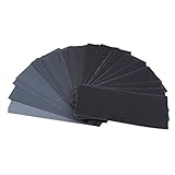 BEE&BLUE サンドペーパー 耐水ペーパー 紙やすり セット 研磨用パッド 耐水ヤスリ パテ埋め補修 塗装 下地づくり 28枚入り 36枚入り 42枚入り