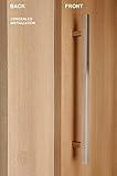 モダン& Contemporary 1 " x 1 "正方形ラダースタイル/ One Single Sided / Concealed Fixing /ドアプルハンドル/ステンレススチール/商用/住宅