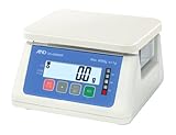 A&D 防塵・防水デジタルはかり SH-6000WP ≪ひょう量:6000g 最小表示:0.2g/0.5g/1g/2g(切替設定) 皿寸法:230(W)*190(D) mm 検定無≫