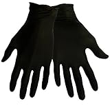 Global Glove 705BPF Nitrile Glove, Disposable, Powder Free, 5 mils Thick, Medium, Black (Case of 500