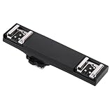 TTL Dual Hot Shoe Flash Speedlite Light Trigger Splitter Bracket For Nikon Cameras DSLR-005