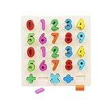 キッドの子供の教育おもちゃのためにおかしい木製パズルDigitals