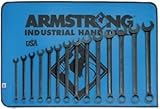 Armstrong 30-607 14 Piece 12 Point Black Oxide Regular Length Combination Wrench Set [並行輸入品]