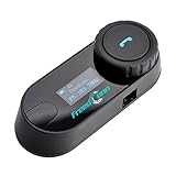 FreedConn TCOM-SCオートバイのヘルメットのブルートゥースヘッドセット、Bluetooth 防水 インターコム、800M LCDスクリーン付き 2人同時通話 3Riders FMラジオFreedConn TCOM-SCオートバイのヘルメットのブルートゥースヘッドセット、Bluetooth 防水 インターコム、800M LCDスクリーン付き 2人同時通話 3Riders FMラジオ搭載(ハードタイプケーブル、1台セット)(ソフトタイプケーブル、1台セット)