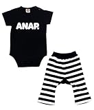 ANAP KIDS ロンパース+モンキーパンツSETUP ブラック 70