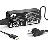 QYD 65W Lenovoレノボ用 ACアダプター USB C Type-C 電源アダプター ノートパソコン交換用充電器 対応Chromebook 100e 300e 500e c330 c340 c340-11 c340-15 s330 s340 s340-14 touch s345 s540 c740 c940 s940 14w などに ノートPC用ACアダプター 2.5m