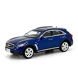 Paudi Model 1/64 Infiniti QX70S モデルカー ミニカー コレクション 青