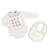 (アルマーニベビー) ARMANI BABY ベビー服 出産祝い 2点セット (長袖ロンパース・スタイ) BKT16WHT 12Mサイズ [並行輸入品]
