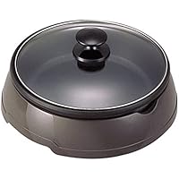 [山善] グリル鍋 1200W 容量2L(直径23 深さ5cm) ブラウン GN-1200(T) [メーカー保証1年]