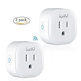 スマートソケット Hiwild スマートプラグ スマートコンセントWiFi制御 家電スイッチ Android/IOS対応 Alexa Echo/Google Home対応 (角丸正方形) (2セット)