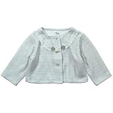 《秋冬春対応》(日本製) Pample Mousse(パンプルムース) あぜ編み表起毛カーディガン 90cm/GY NO.DP-73255