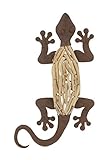 Benzara 76542 Exclusiveメタル木製壁Lizard