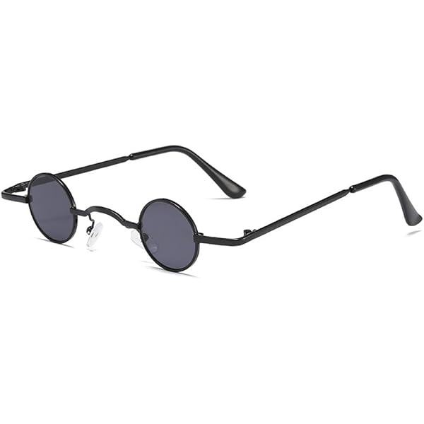 Amazon | Xinvision 小さい丸形 サングラス 金属フレーム レトロ